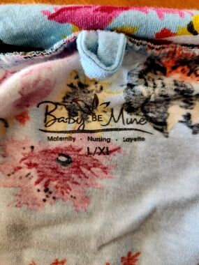 Baby Be Mine Large Floral Maternity & Breasyfeeding/Nursing Robe